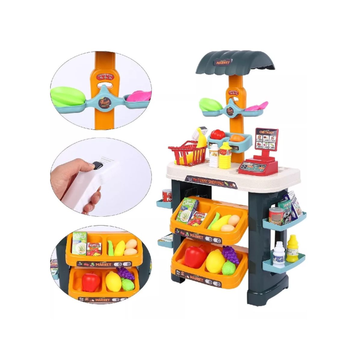 GENERICO - Set Supermercado De Juguete Juego De Rol Mini Market Niños