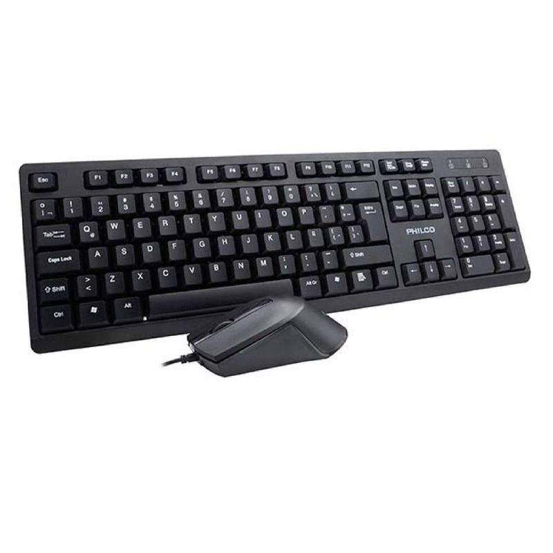 PHILCO - Kit Mouse y Teclado Cableado Philco SPT6234 Negro