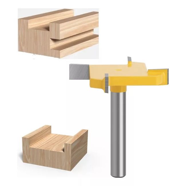 GENERICO - Fresa Madera Vaciado Invertida Copiadora T Toma  ¼ x 40 mm