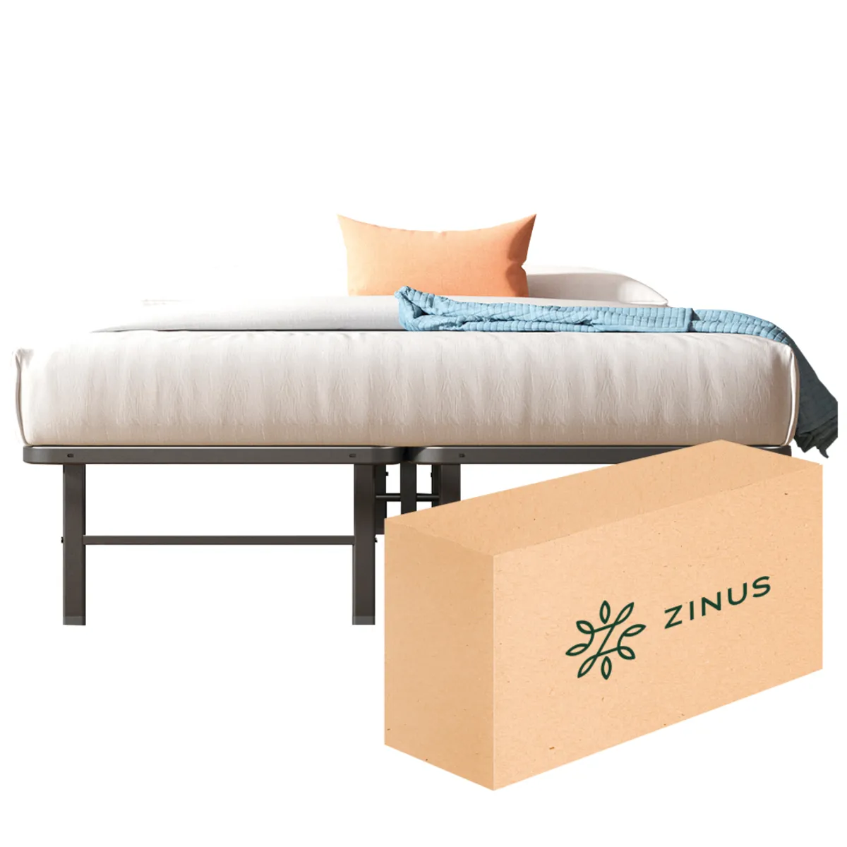 ZINUS - Base de Cama  Zinus  2 Plazas  150x190x30cm Rumi