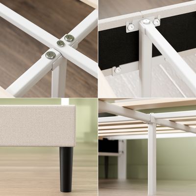 Imagen 2 del producto Base de Cama Premium 1P 90x190x30cm Piper Respaldo