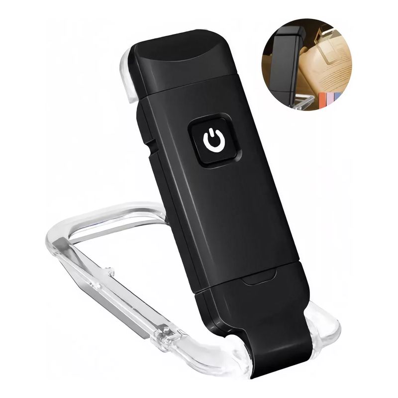 GENERICO - Luz De Lectura Recargable Por Usb Para Leer En La Cama Negro