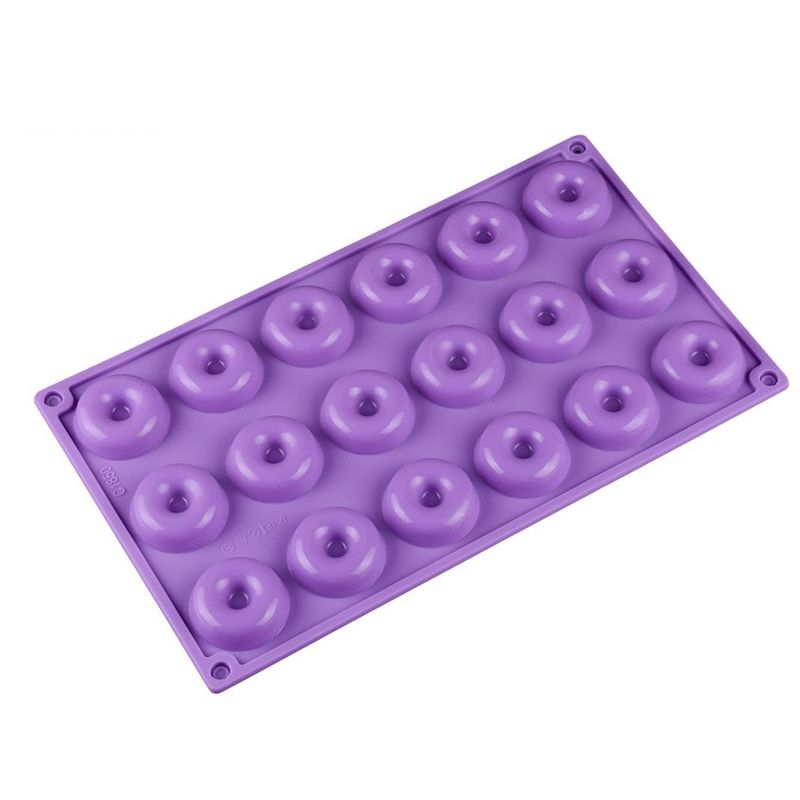 GENERICO - Molde Silicona Moldes Reposteria Molde Mini Donuts 18cav