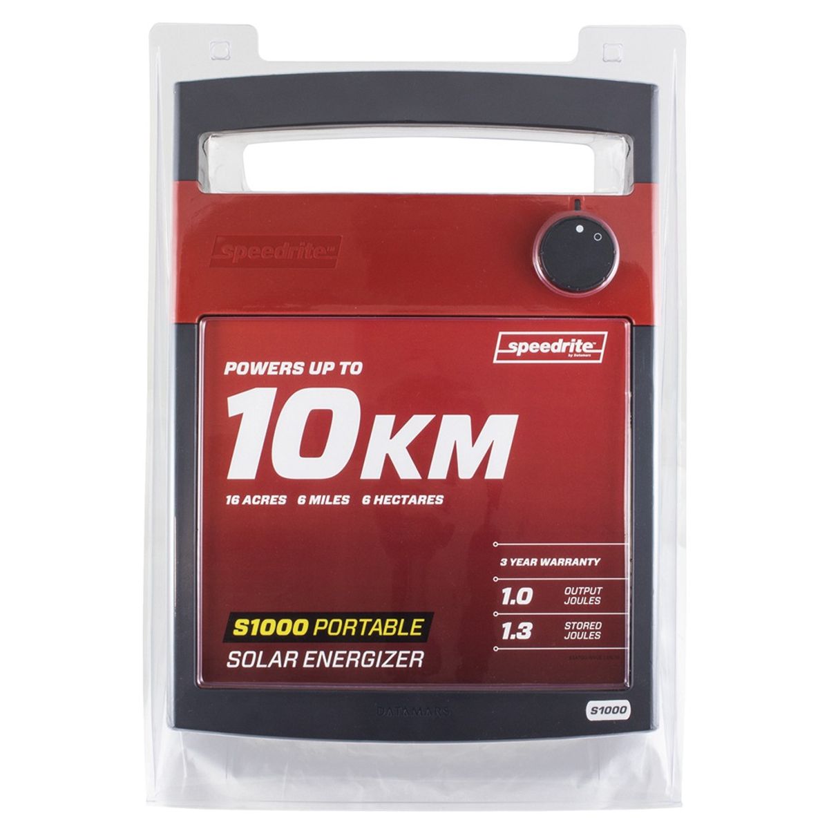SPEEDRITE - Energizador Cerco Ganadero Solar S1000 -10KM-