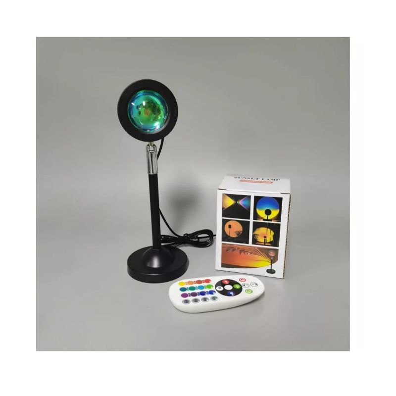 GENERICO - Lámpara Mesa Atardecer Proyector Luz Rgb