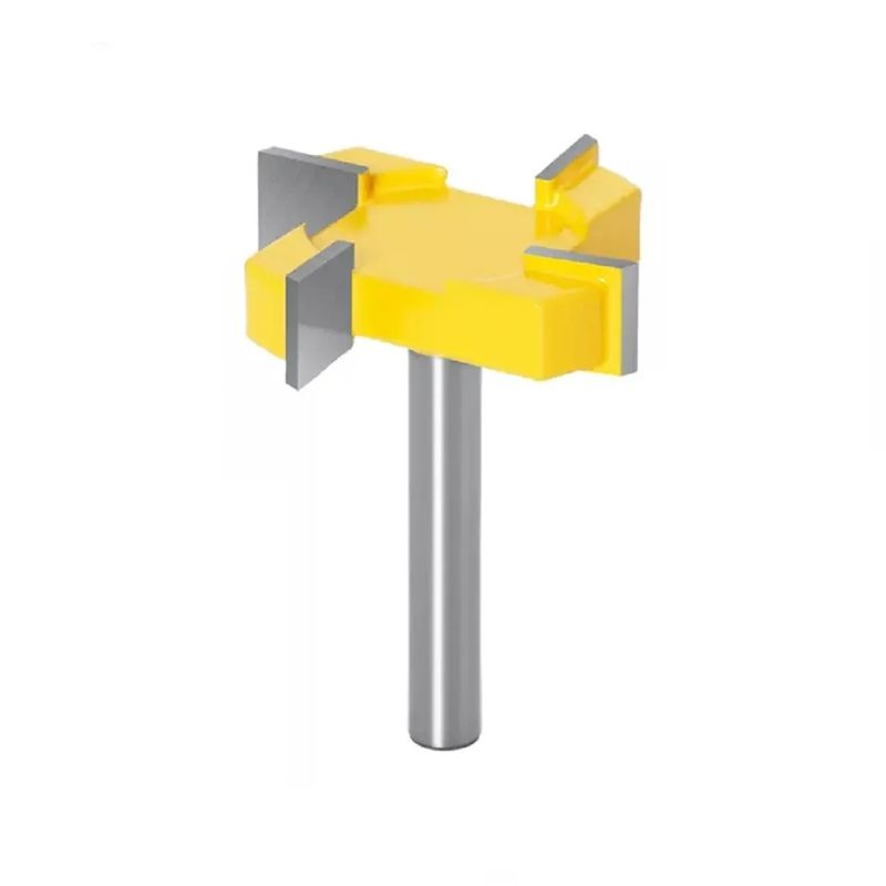 GENERICO - Fresa Madera Vaciado Invertida Copiadora T Toma  ¼ x 8 x 40 mm