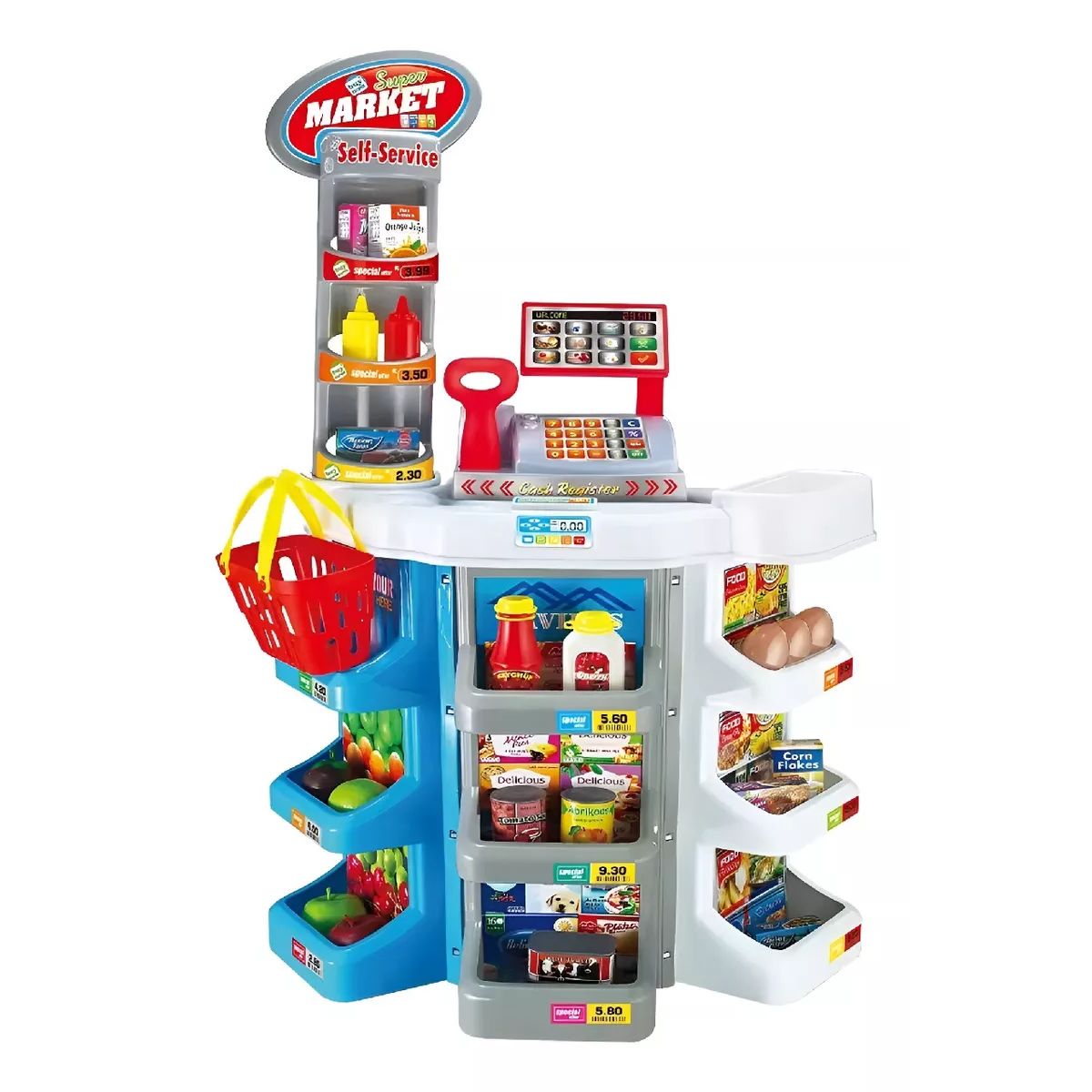 GENERICO - Juego Supermercado Con Accesorios Luces Y Sonidos Grandes