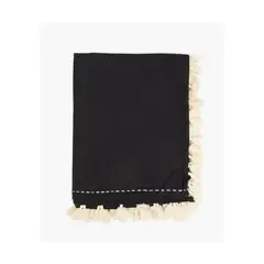 LOUNGE - Mantel Mujer Algodón Flecos 150 X 250 Cm