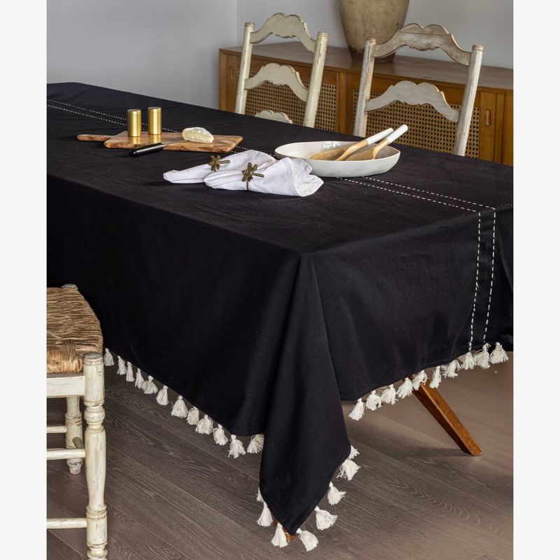 LOUNGE - Mantel Mujer Algodón Flecos 150 X 250 Cm