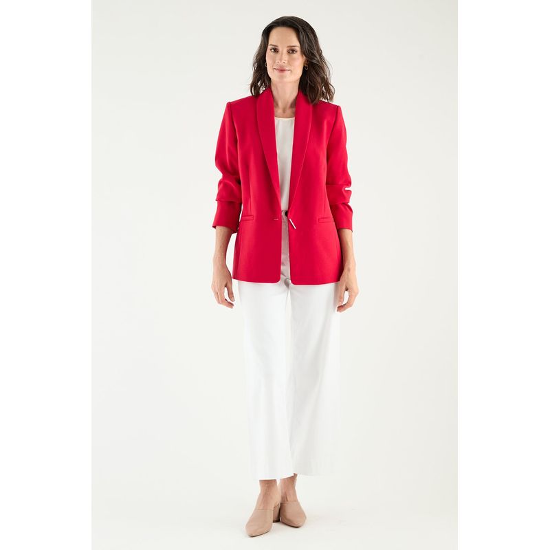 MA GRIFFE - Blazer Rojo Mujer Magriffe