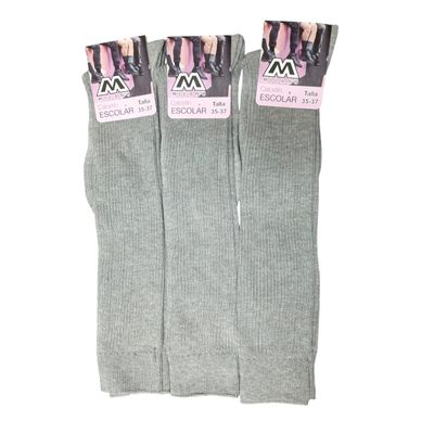 Imagen 2 del producto X6 Calceta Larga De Colegio Para Niña - Calcetin Escolar Algodon
