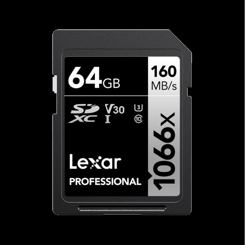 LEXAR - Memoria Sd Lexar Silver Series 1066x 64gb U3 V30 4k Uhd