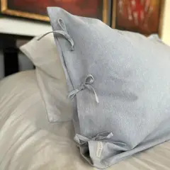 CASA CECILIA - Funda de Cojín 50x50 Paula Gris Claro