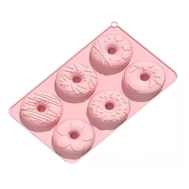 GENERICO - Molde Silicona Molde Reposteria Moldes Donuts Molde Donas 6c