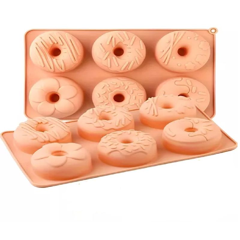 GENERICO - 2 Moldes Donuts Molde Silicona Molde Reposteria Molde Donas