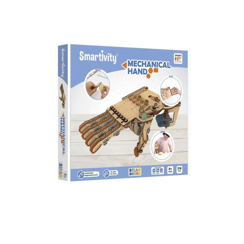 GENERICO - SMARTIVITY - Mano robotica de madera