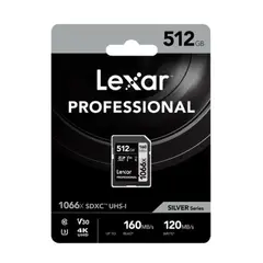 LEXAR - Memoria Sd Silver Series 1066x 512gb U3 V30 4k Uhd