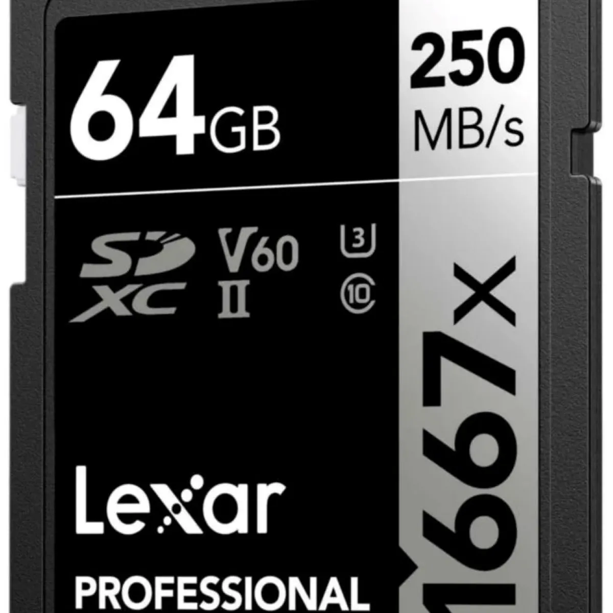 LEXAR - Memoria Sd Lexar Silver Series 1667x 64gb Uhs-ii U3 V60 4k