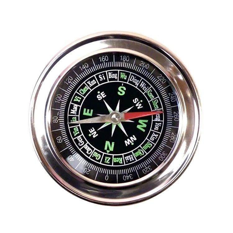 Brujula Acero Inoxidable 77mm X 14mm