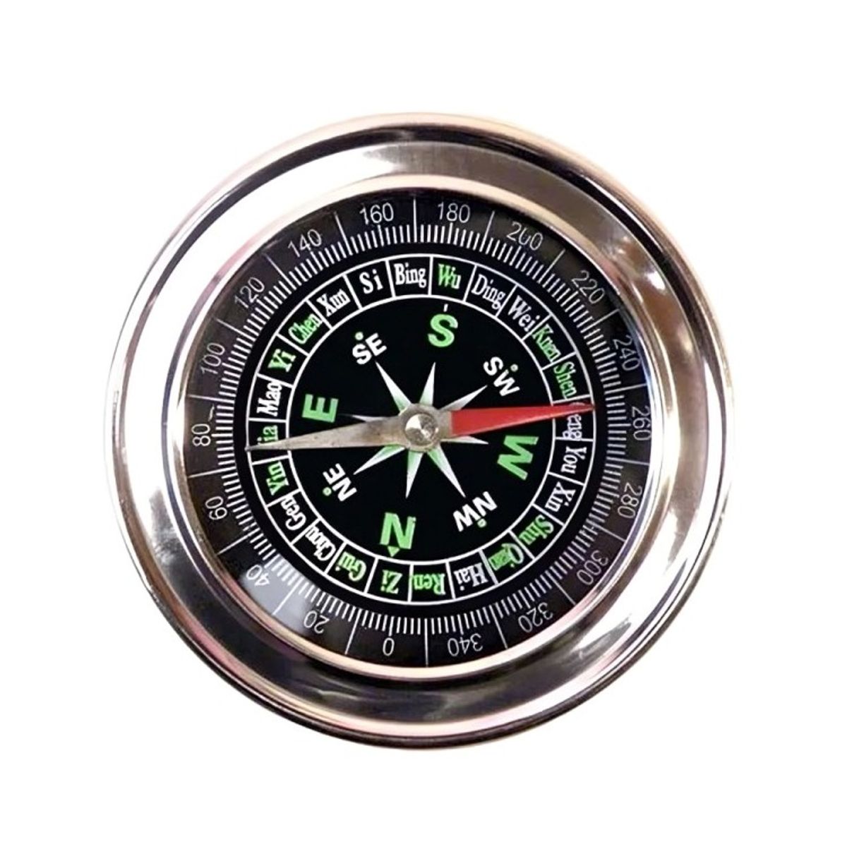 OEM - Brújula Acero Inoxidable 77mm X 14mm