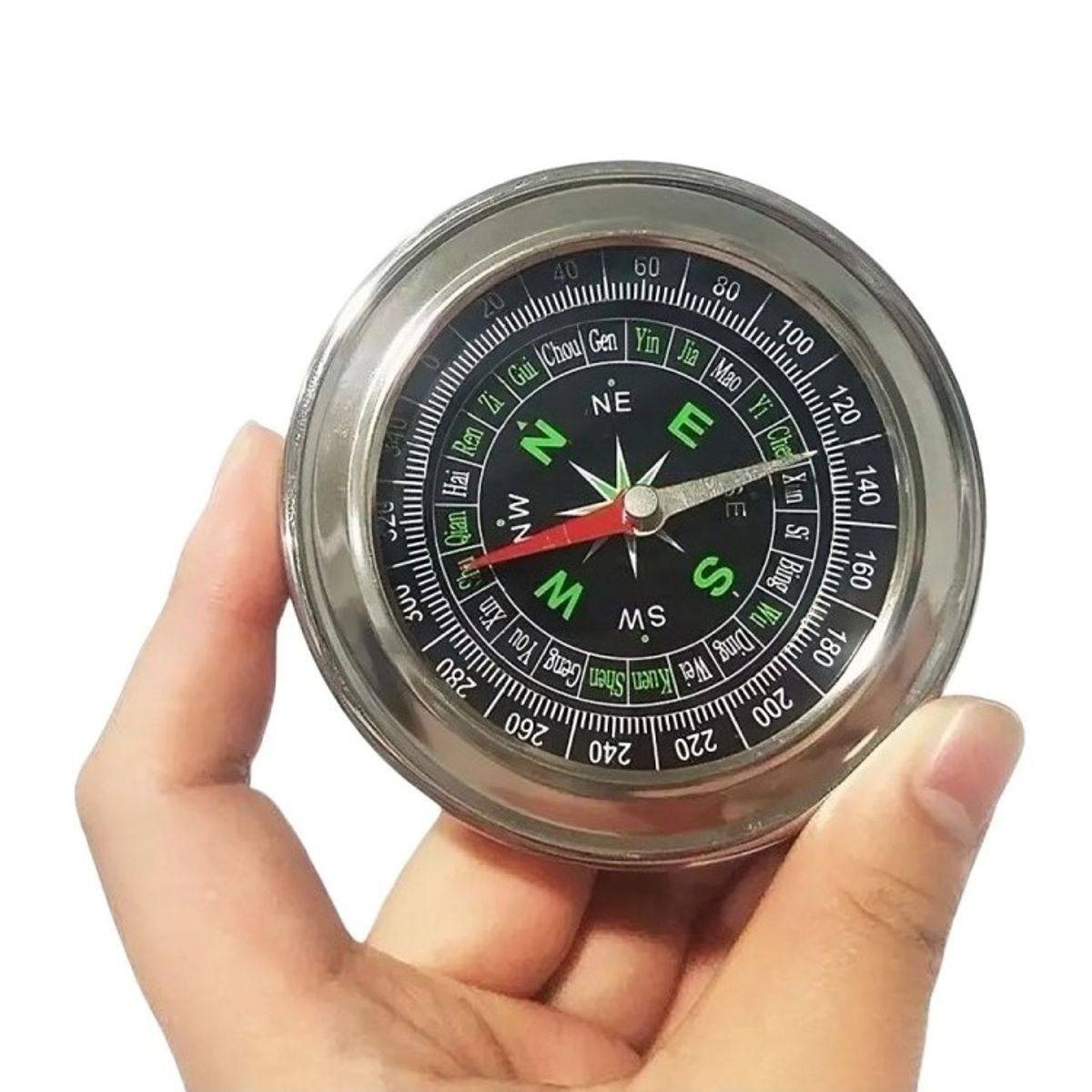 OEM - Brújula Acero Inoxidable 77mm X 14mm