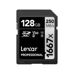 LEXAR - Memoria Sd Silver Series 1667x 128gb Uhs-ii U3 V60 4k