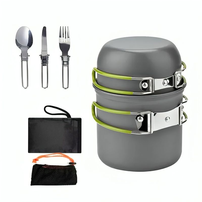 OEM - Set Ollas Kit Camping 5 Piezas Ultraligero