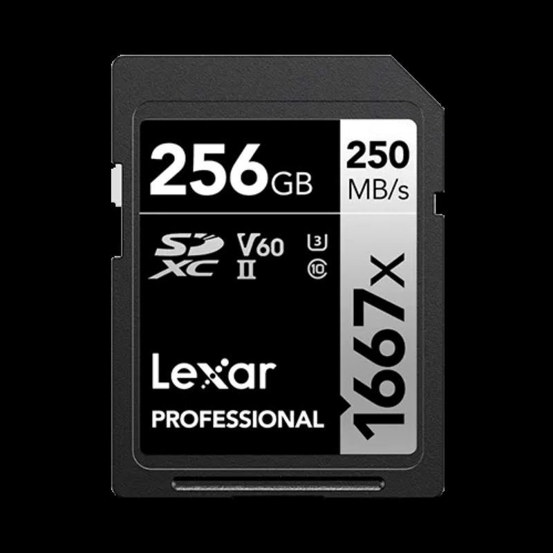 LEXAR - Memoria Sd Lexar Silver Series 1667x 256gb Uhs-ii U3 V60 4k