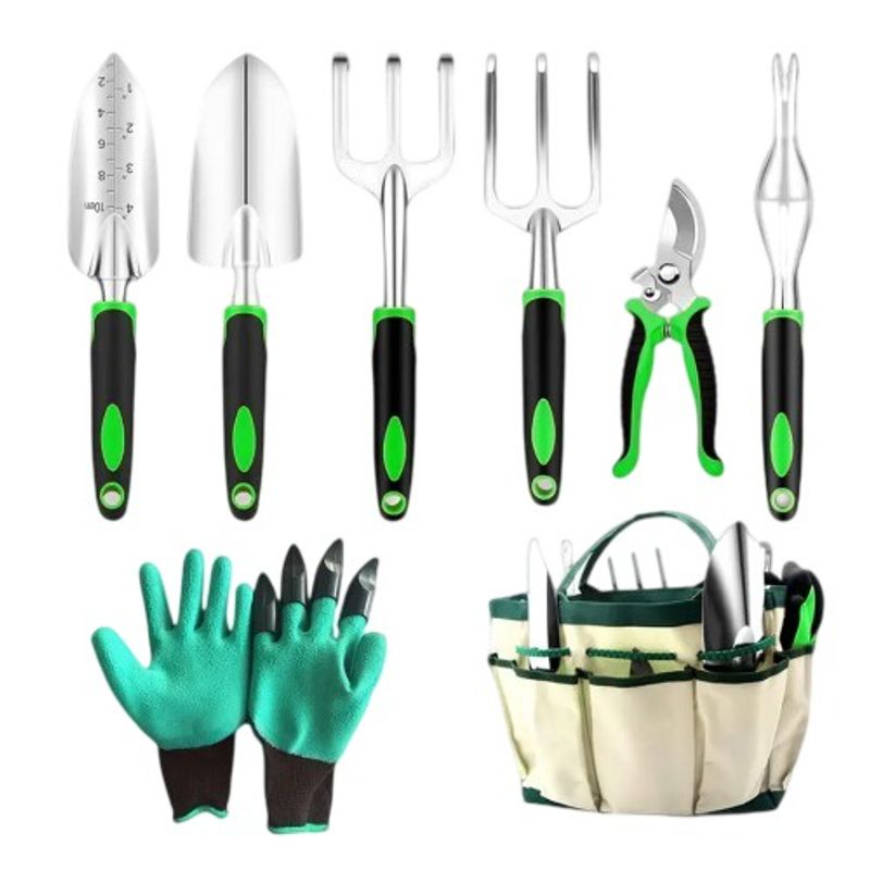OEM - Set 8 Piezas Herramientas Jardinería Huerto Plantas