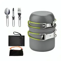 OEM - Set Ollas Kit Camping 5 Piezas Ultraligero