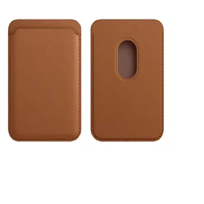 GENERICO - Tarjetero Magnético De Cuero Para iPhone Compatible Magsafe