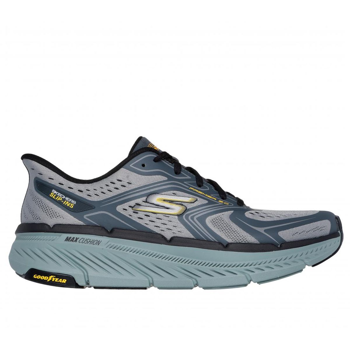 SKECHERS - Zapatilla Hombre Max Cushioning Premier 20 Gris Skechers
