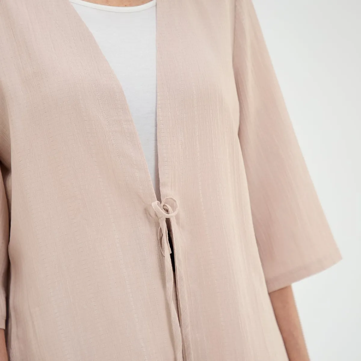 MA GRIFFE - Tapado Beige Mujer Magriffe