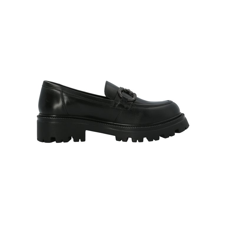 Mocasín Escolar Cuero Negra Niña Wilma