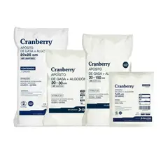 CRANBERRY - Apósito Gasa + Algodón Estéril 7x20Cm Bolsa 10 Un