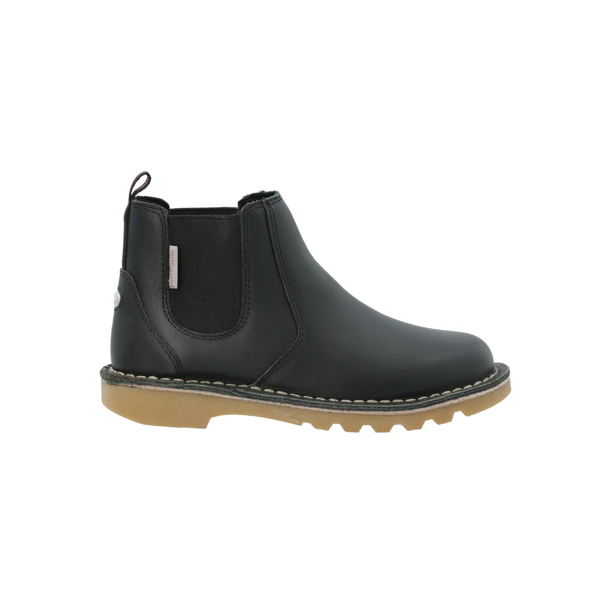 HUSH PUPPIES - Botín Escolar Cuero Negra Niña Spring Boot HUSH PUPPIES