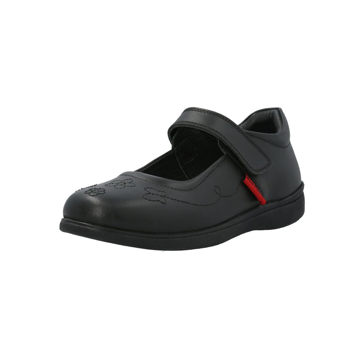 HUSH PUPPIES - Guillermina Escolar Cuero Negra Niña Geory HUSH PUPPIES