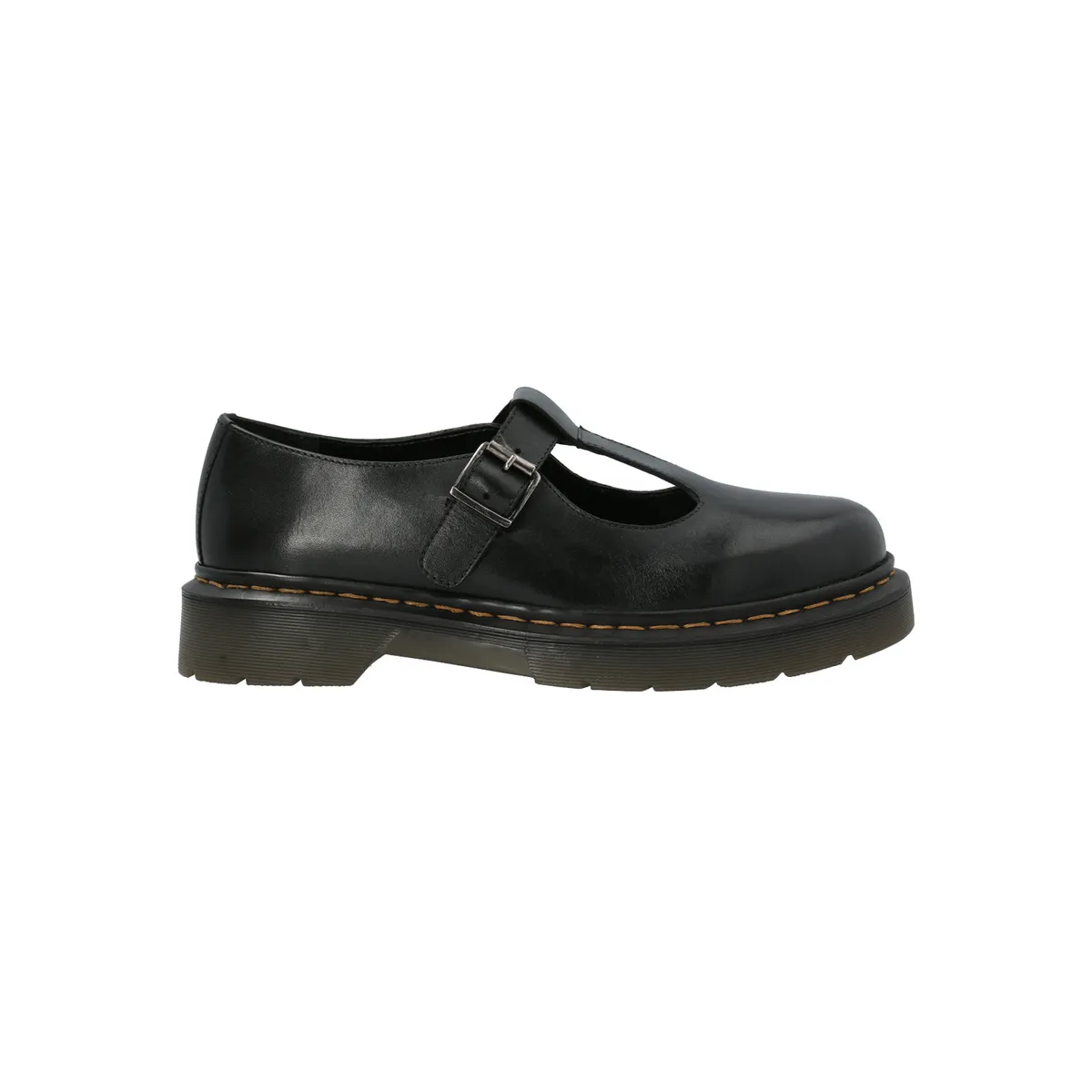 HUSH PUPPIES - Guillermina Escolar Cuero Negra Niña Sukie HUSH PUPPIES