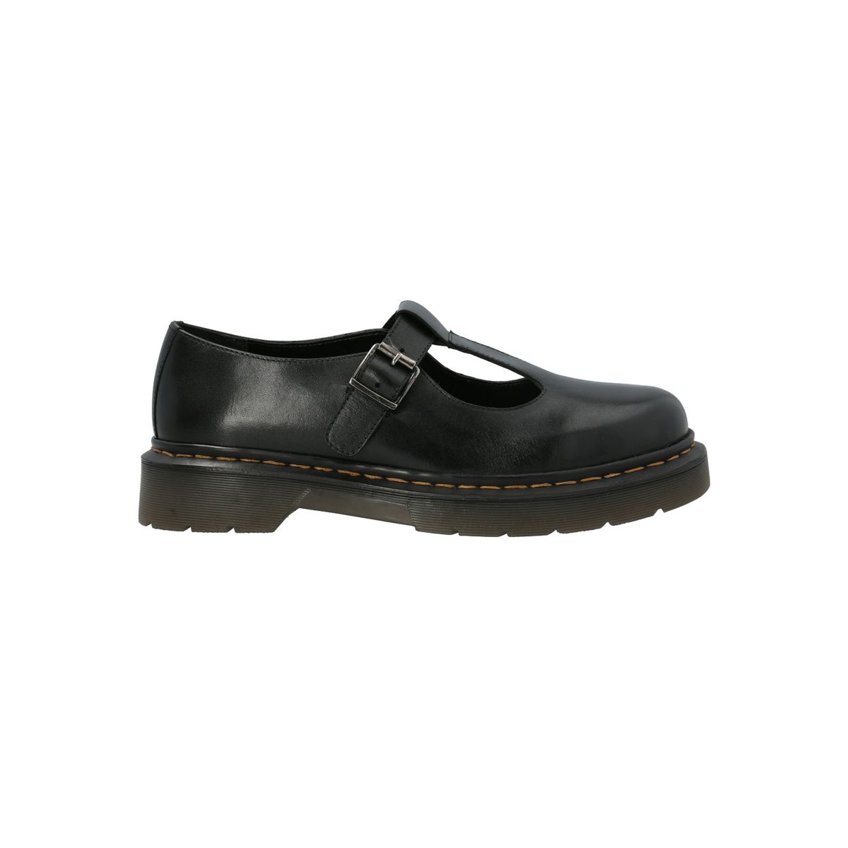 HUSH PUPPIES - Guillermina Escolar Cuero Negra Niña Sukie HUSH PUPPIES