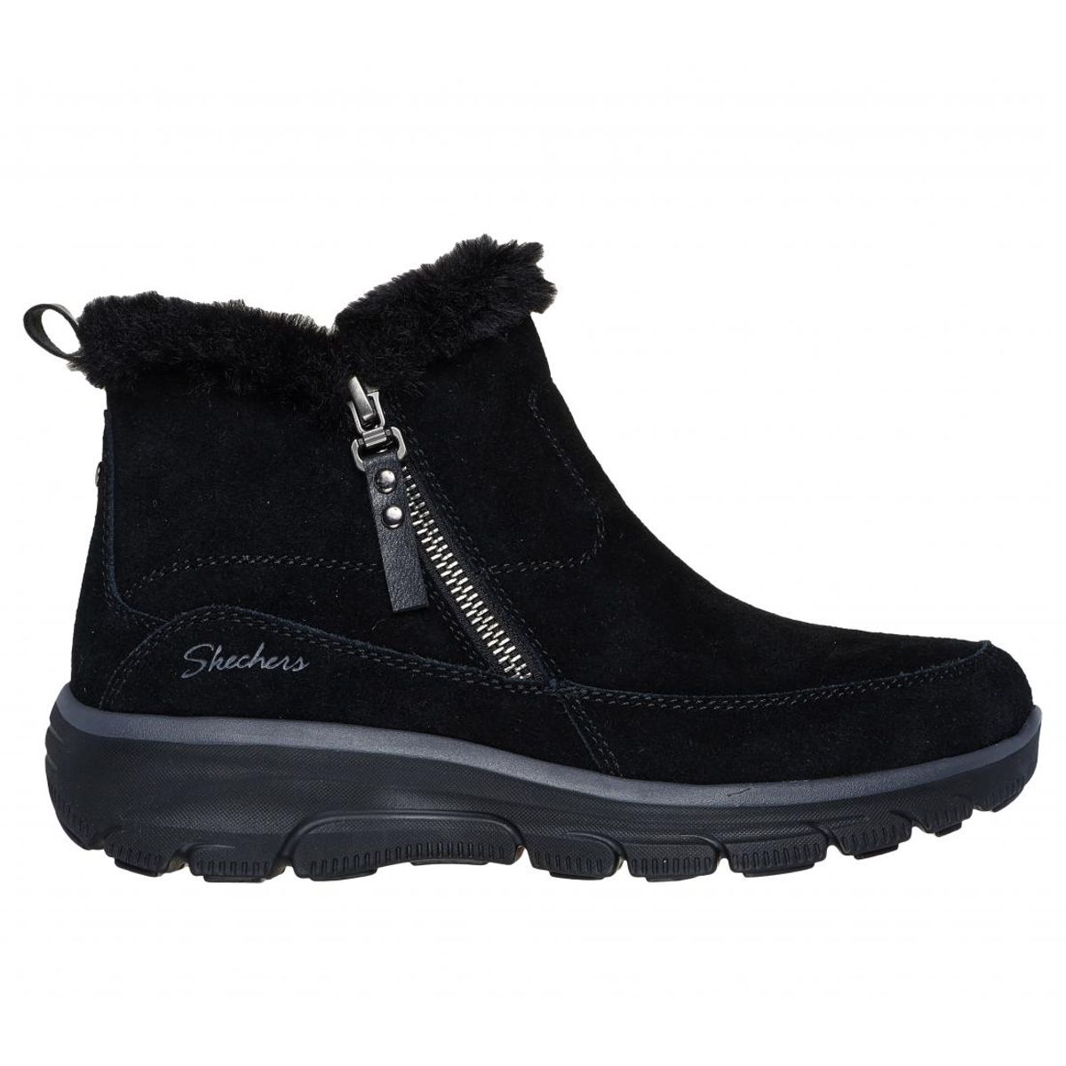 SKECHERS - Botines Mujer Easy Going Cool Zip Negro Skechers