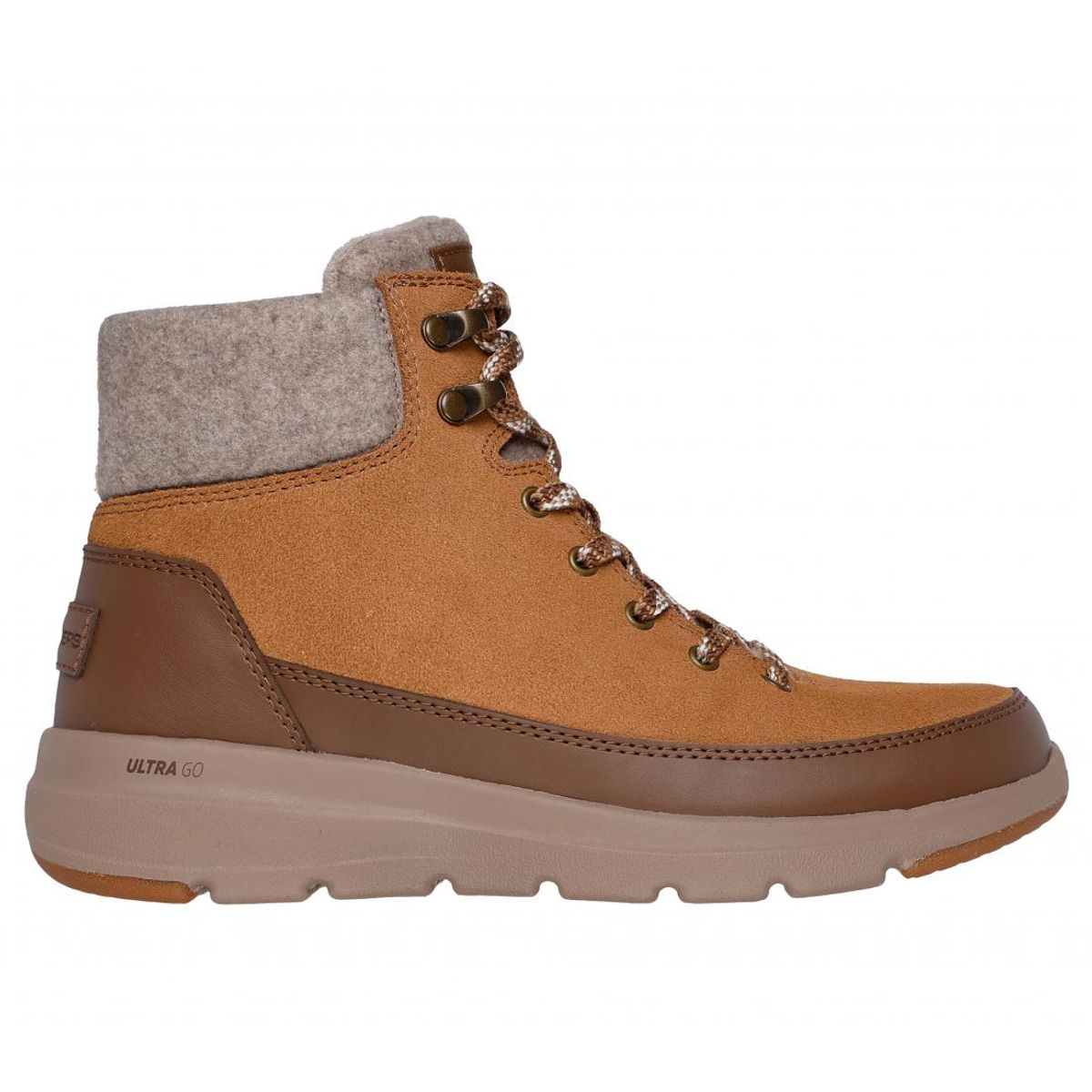 SKECHERS - Bototos Mujer Glacial Ultra Café Skechers