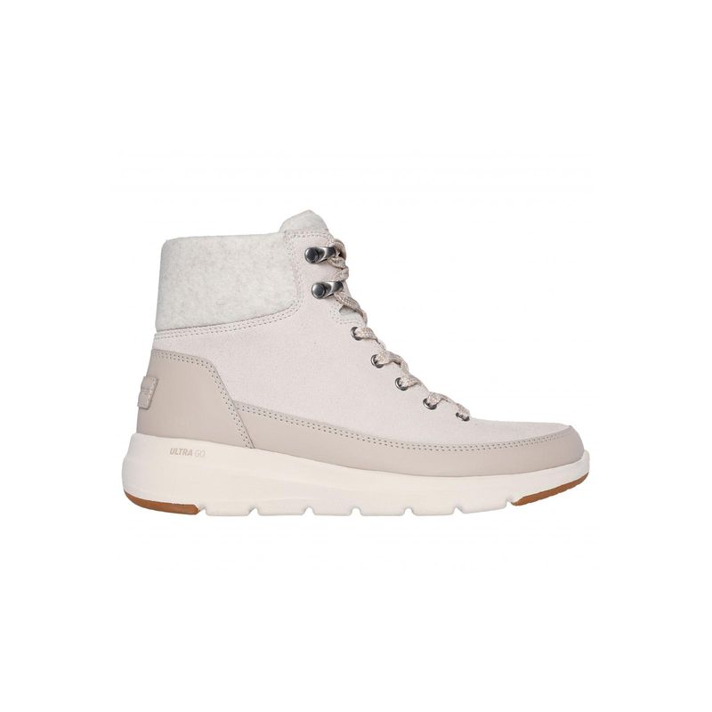 SKECHERS - Bototos Mujer Glacial Ultra Beige Skechers