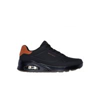 Zapatilla Hombre Uno Suited On Air Negro Skechers.