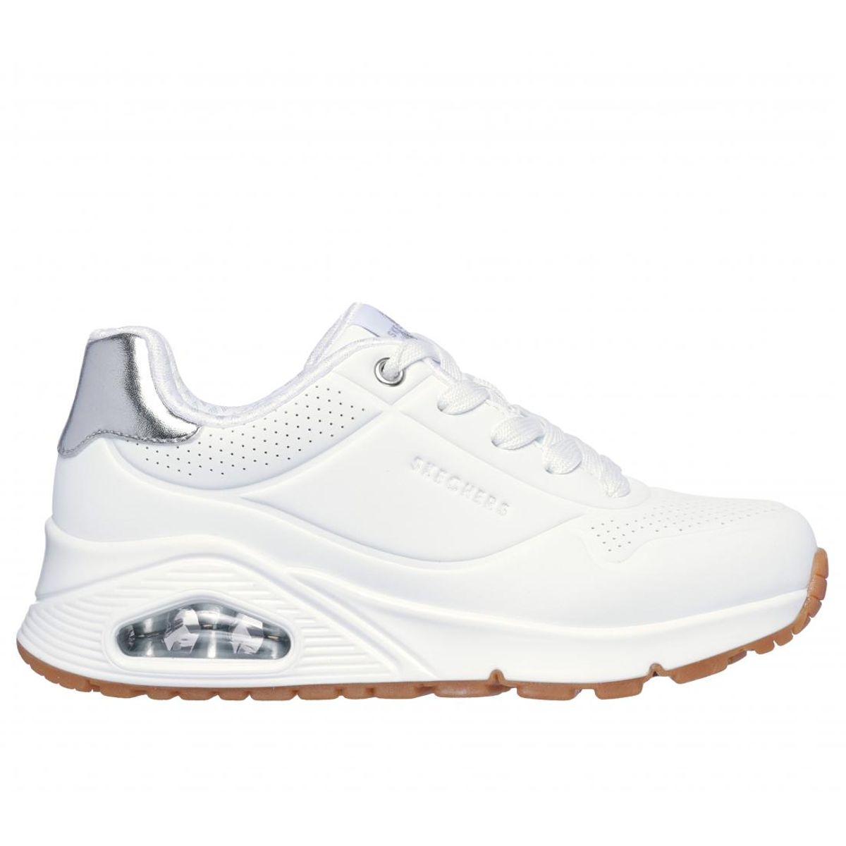 SKECHERS - Zapatilla Niña Uno Gen1 Shimmer Away Blanco Skechers