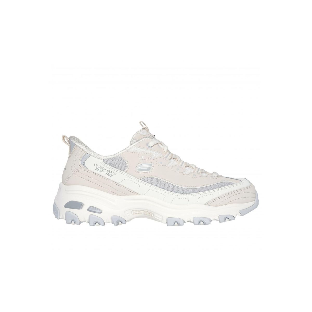 SKECHERS - Zapatilla Mujer DLitesSmooth Nostalgia Beige Skechers