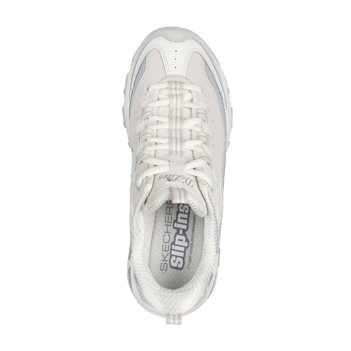 SKECHERS - Zapatilla Mujer DLitesSmooth Nostalgia Beige Skechers
