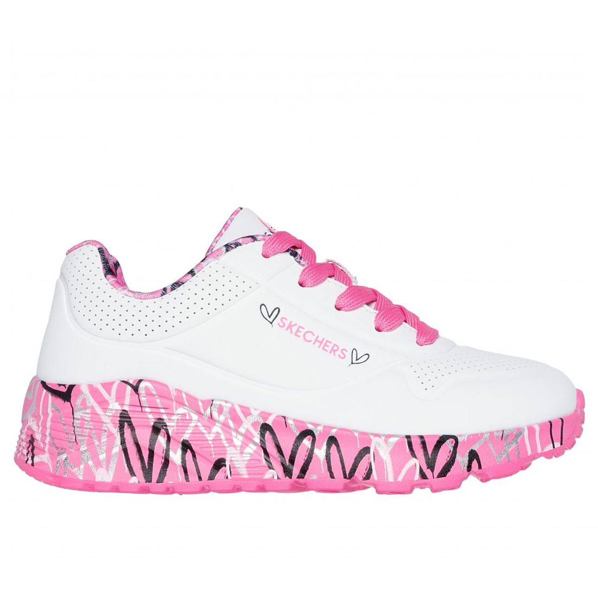 SKECHERS - Zapatilla Niña Uno Lite Lovey Luv Blanco Skechers