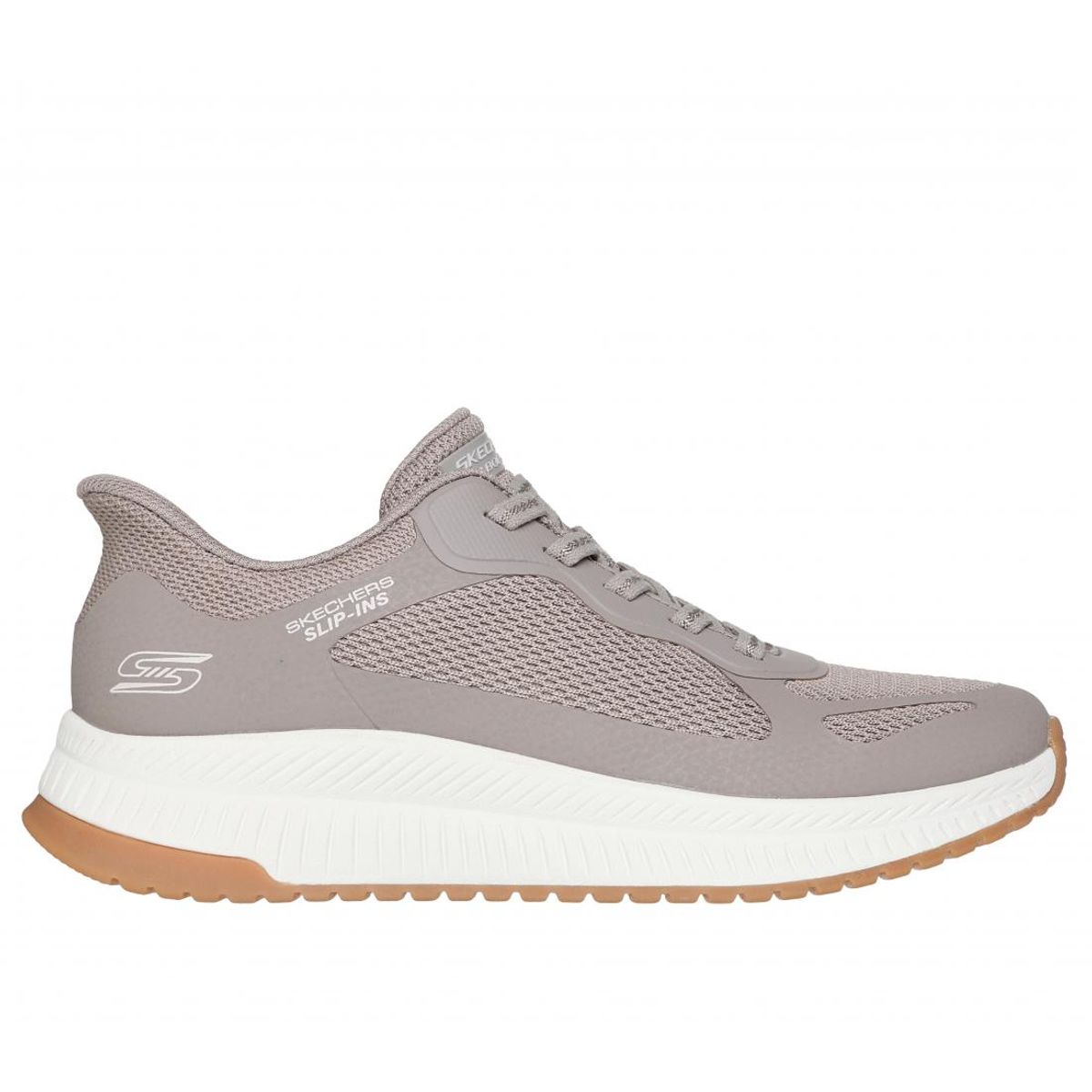 SKECHERS - Zapatilla Mujer Bobs Squad 4 Beige Skechers