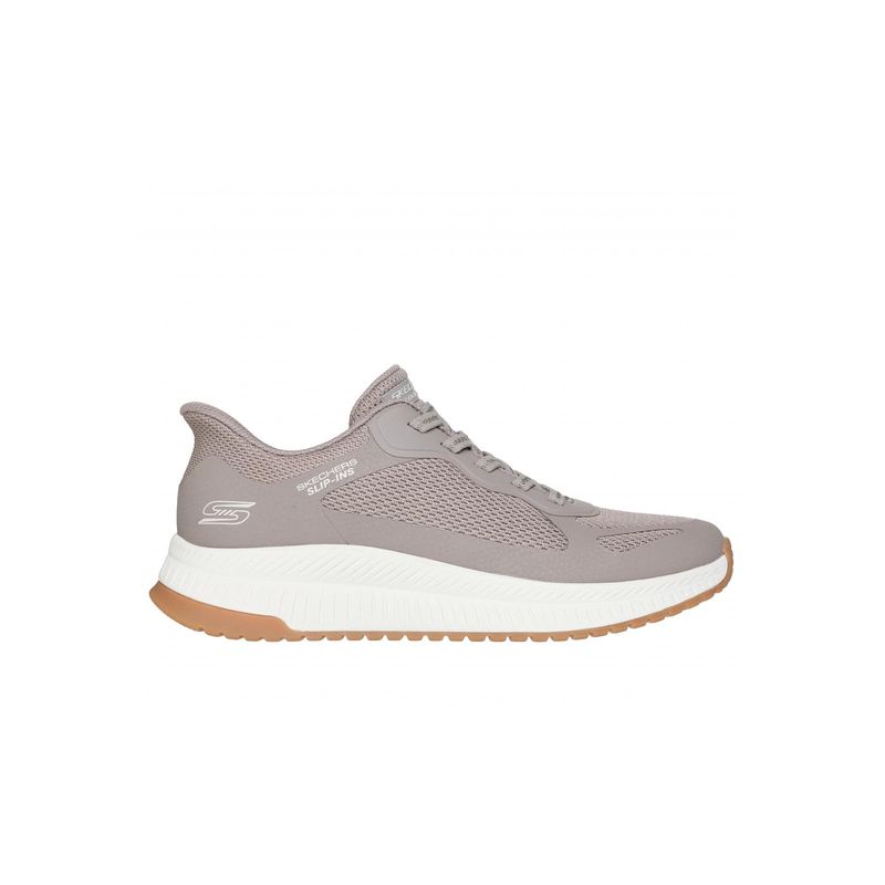 SKECHERS - Zapatilla Mujer Bobs Squad 4 Beige Skechers