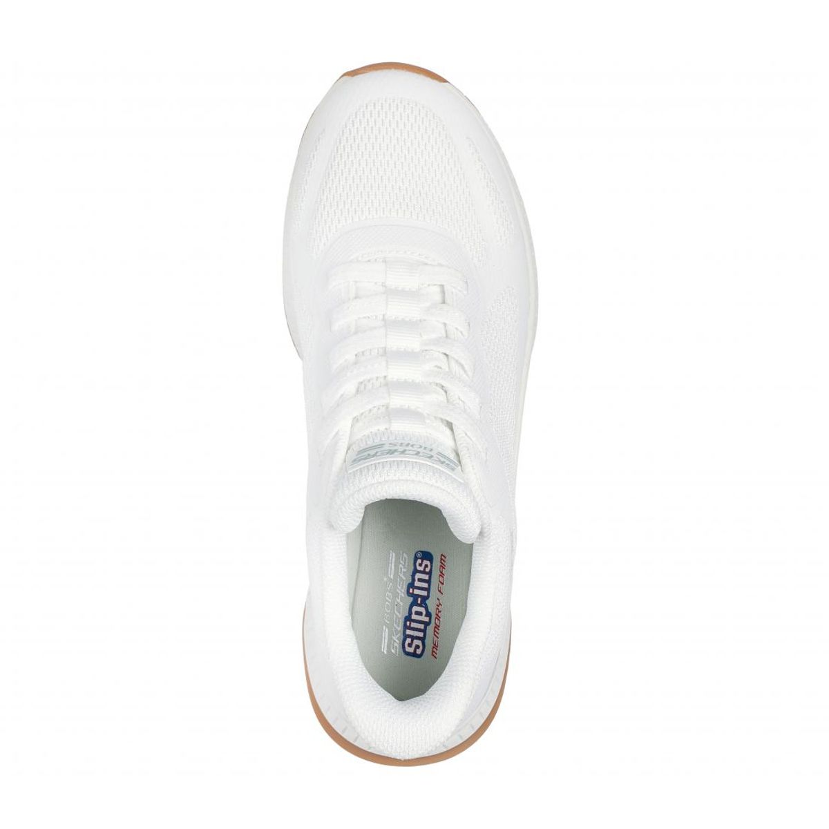 SKECHERS - Zapatilla Mujer Bobs Squad 4 Blanco Skechers